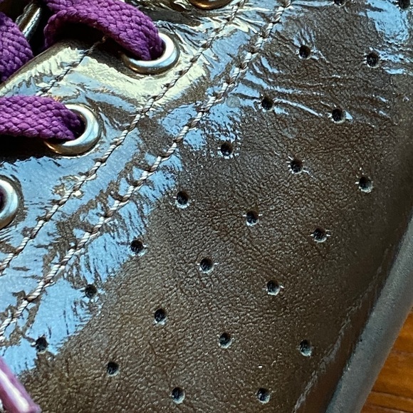 Ecco Spin Brown Patent Leather Sneakers - Picture 2 of 13